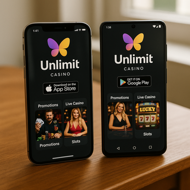 Unlimit Casino - Mobile Apps - iOS and Android Downloads with Bonus Features