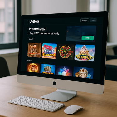 Unlimit Casino - Desktop Platform Design - Smart Navigation and Fresh Colors